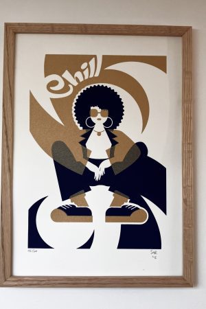 Chill serigraphie du studio Hakuna