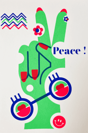 doigts PEACE