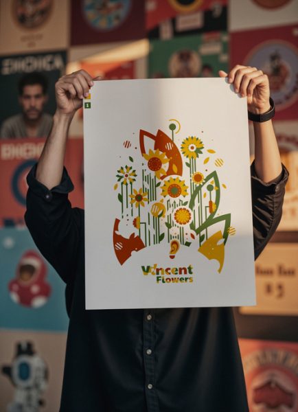 Vincent Flowers serigraphie